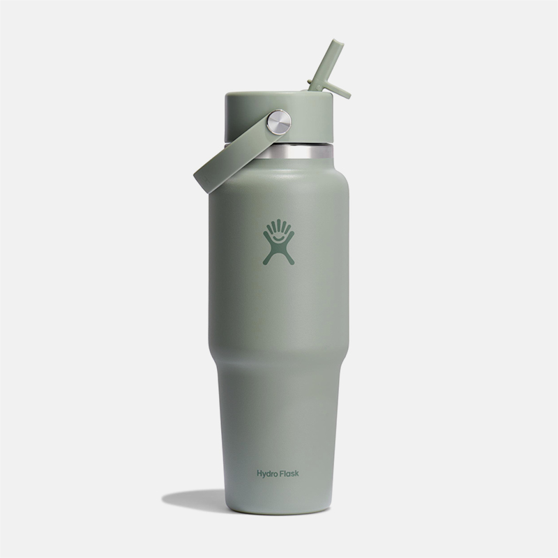 32 oz Wide Mouth Travel Bottle with Flex Straw Cap בקבוק פיה נפתחת image number null